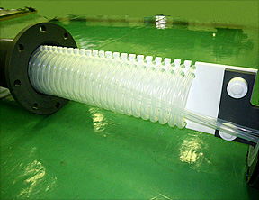 シェルＰＰ製＋フッ素樹脂製リング型熱交換器